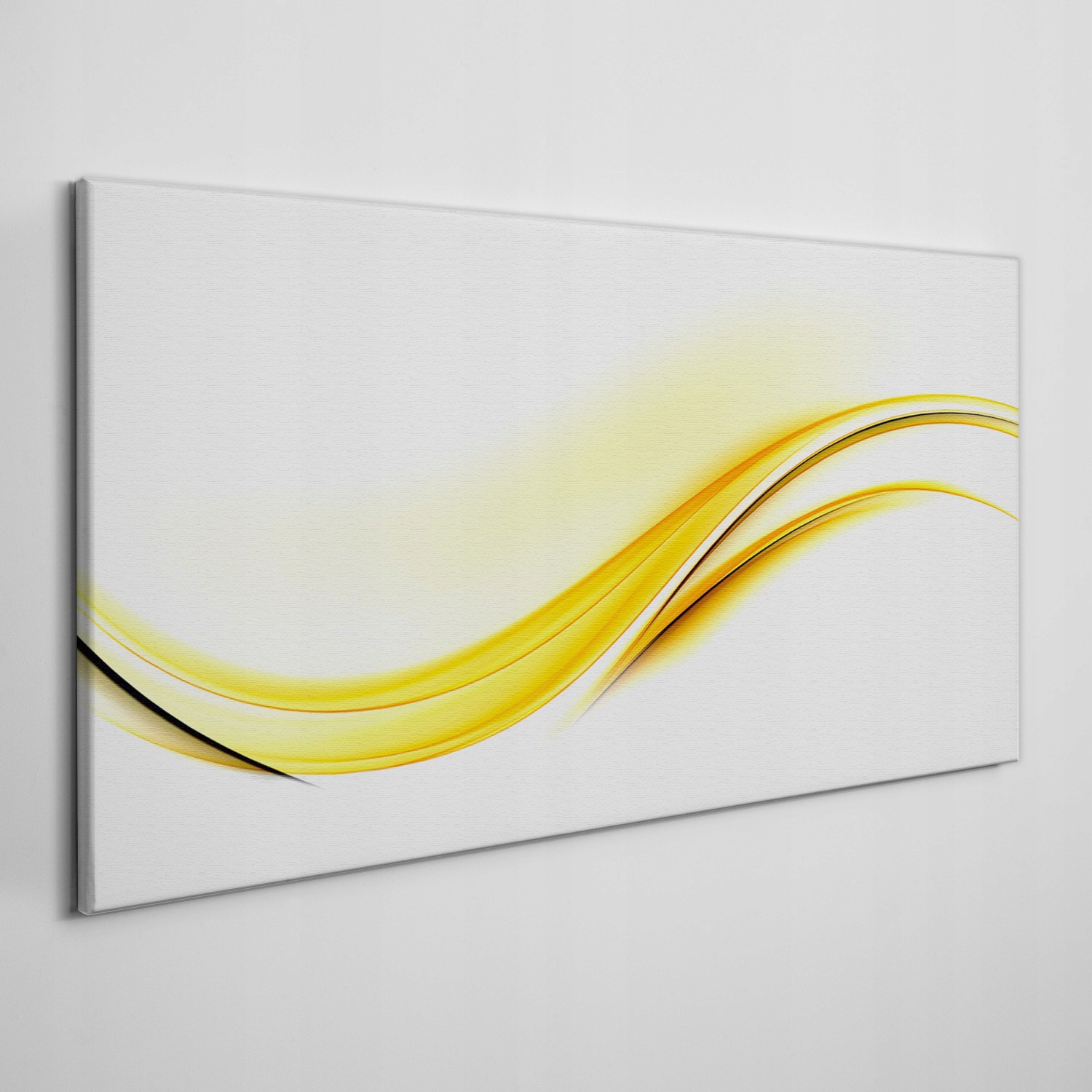 

Nowoczesny obraz na płótnie Fale żółty 120x60 cm