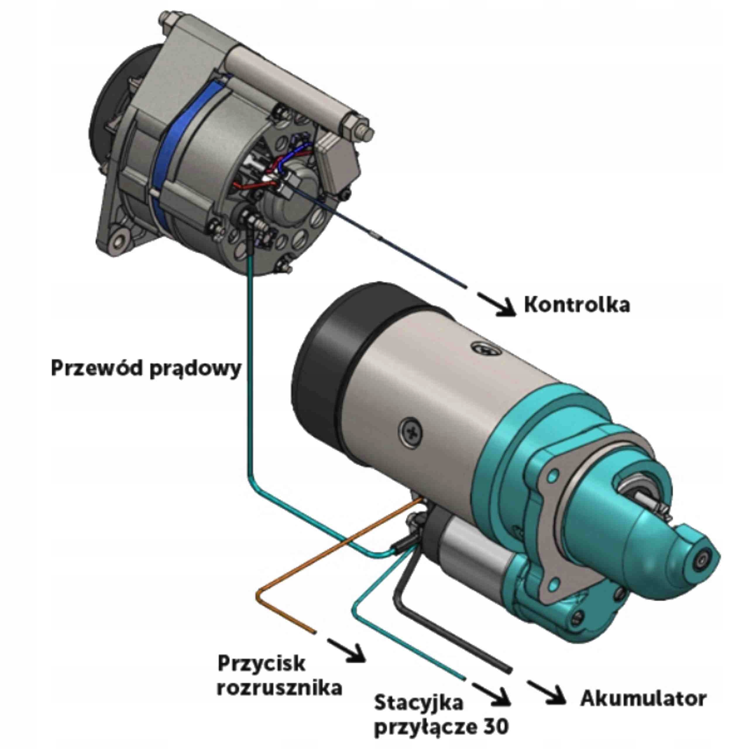 URSUS C360 C4011 ALTERNATOR 50 AMPER ŁADOWANIA Z REGULATOREM NAPIĘCIA 14V Producent części inny