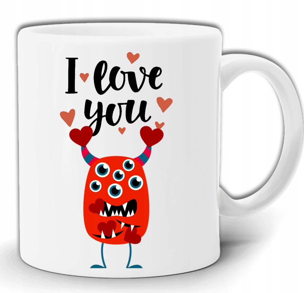

Walentynki I Love You Monster Kubek +pudełko GW64