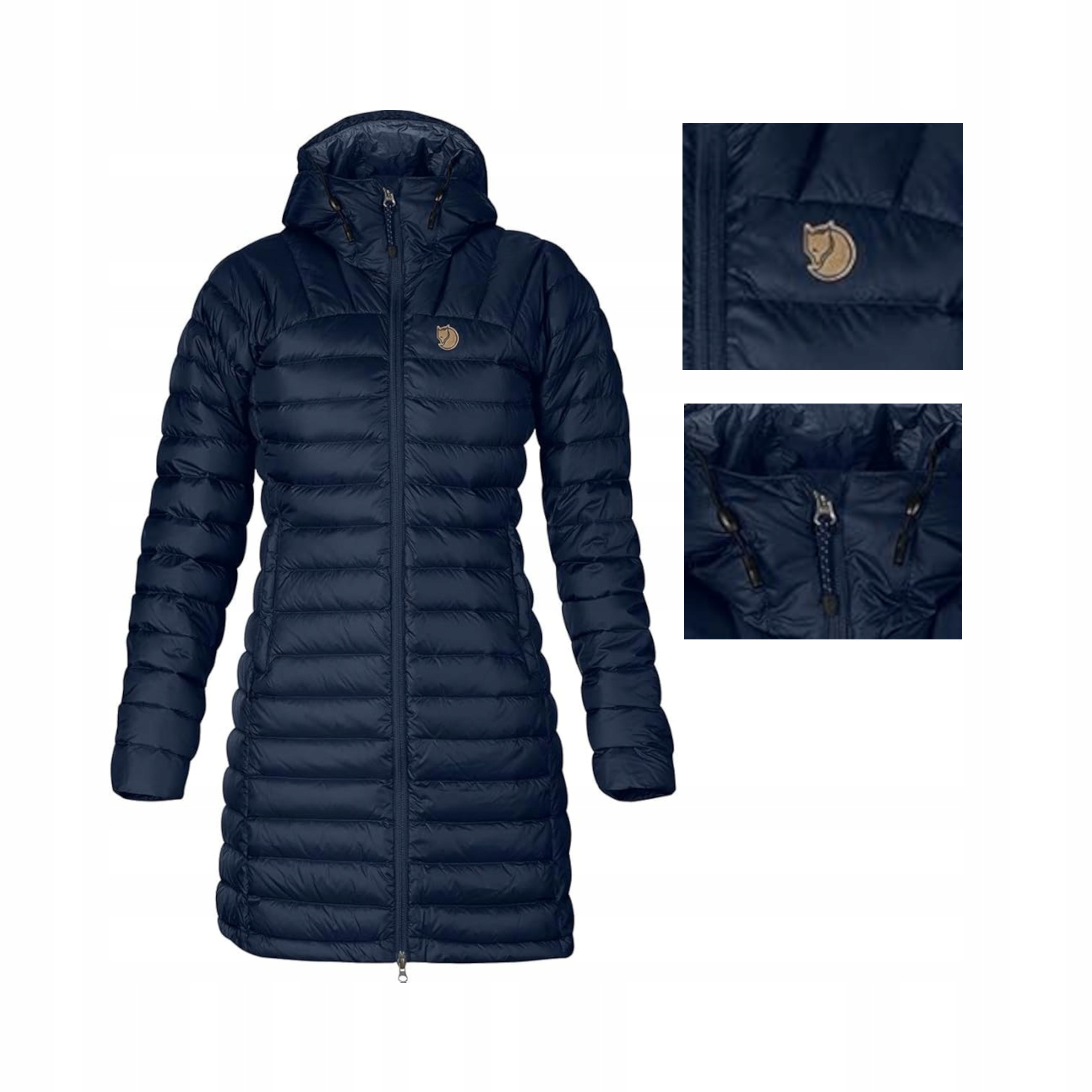 Bunda Fjällräven Parka Snow Flake W Dámská Péřová S Kapucí Dark Navy M