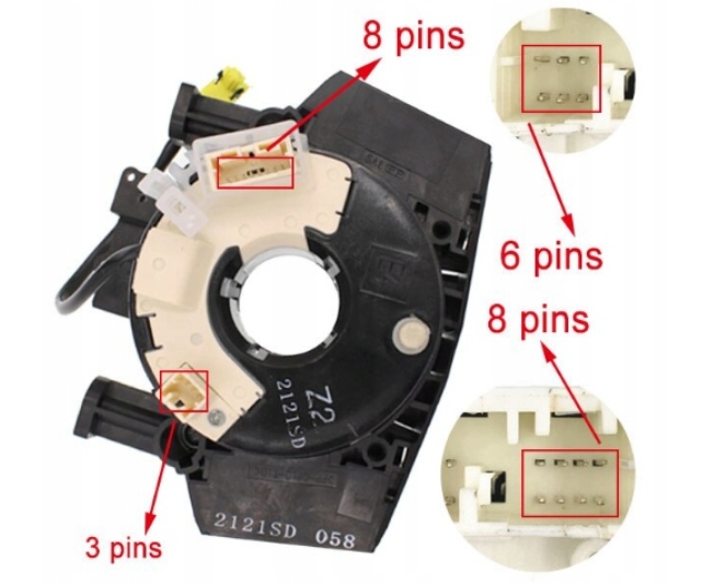 Páska Navíječ Polštáře Airbag Nissan Qashqai 07- , Note 06- , X-trail 07-