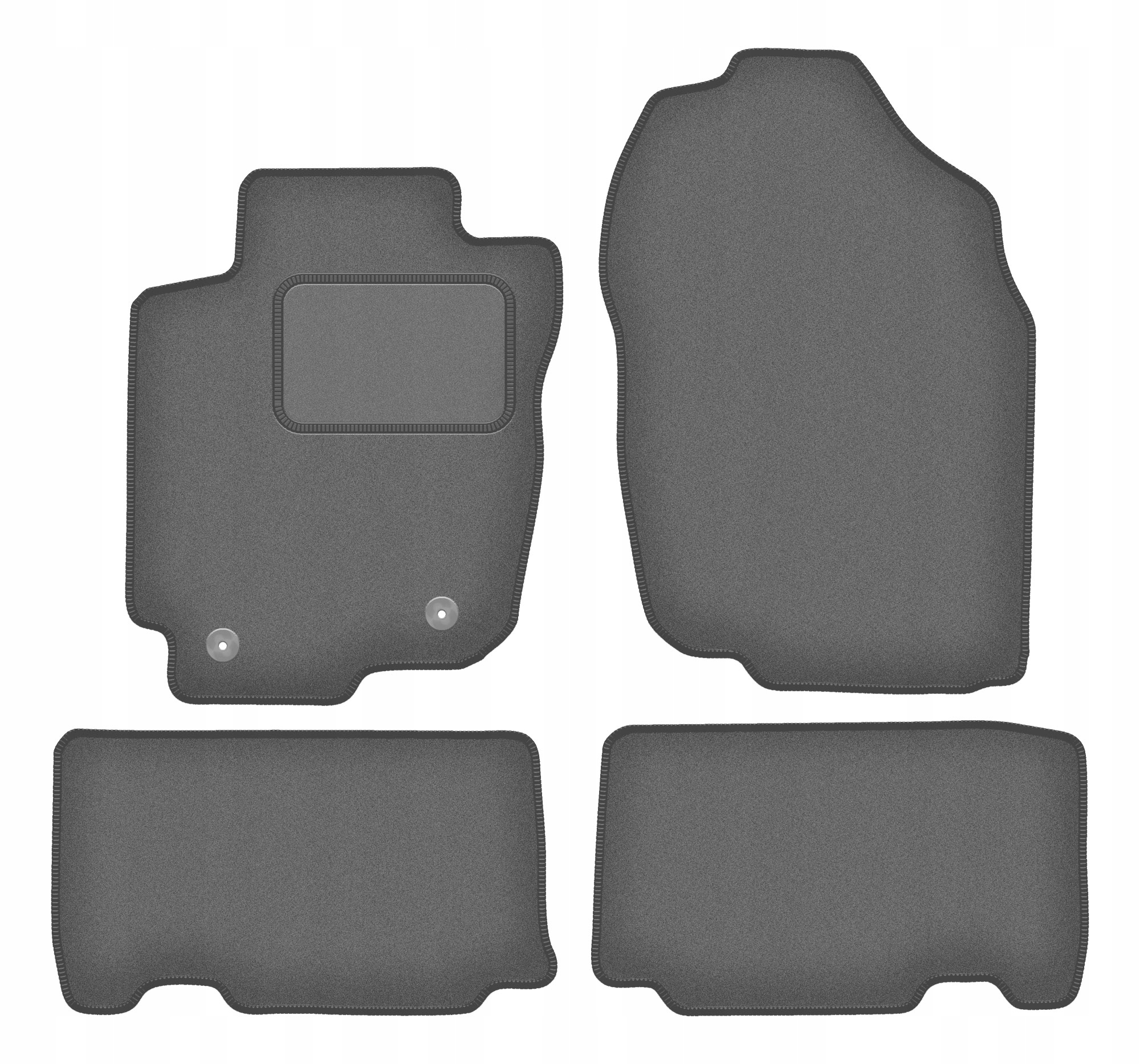 Automobilové velurové koberce pro Toyota RAV4 IV Hybrid (2013-2019)