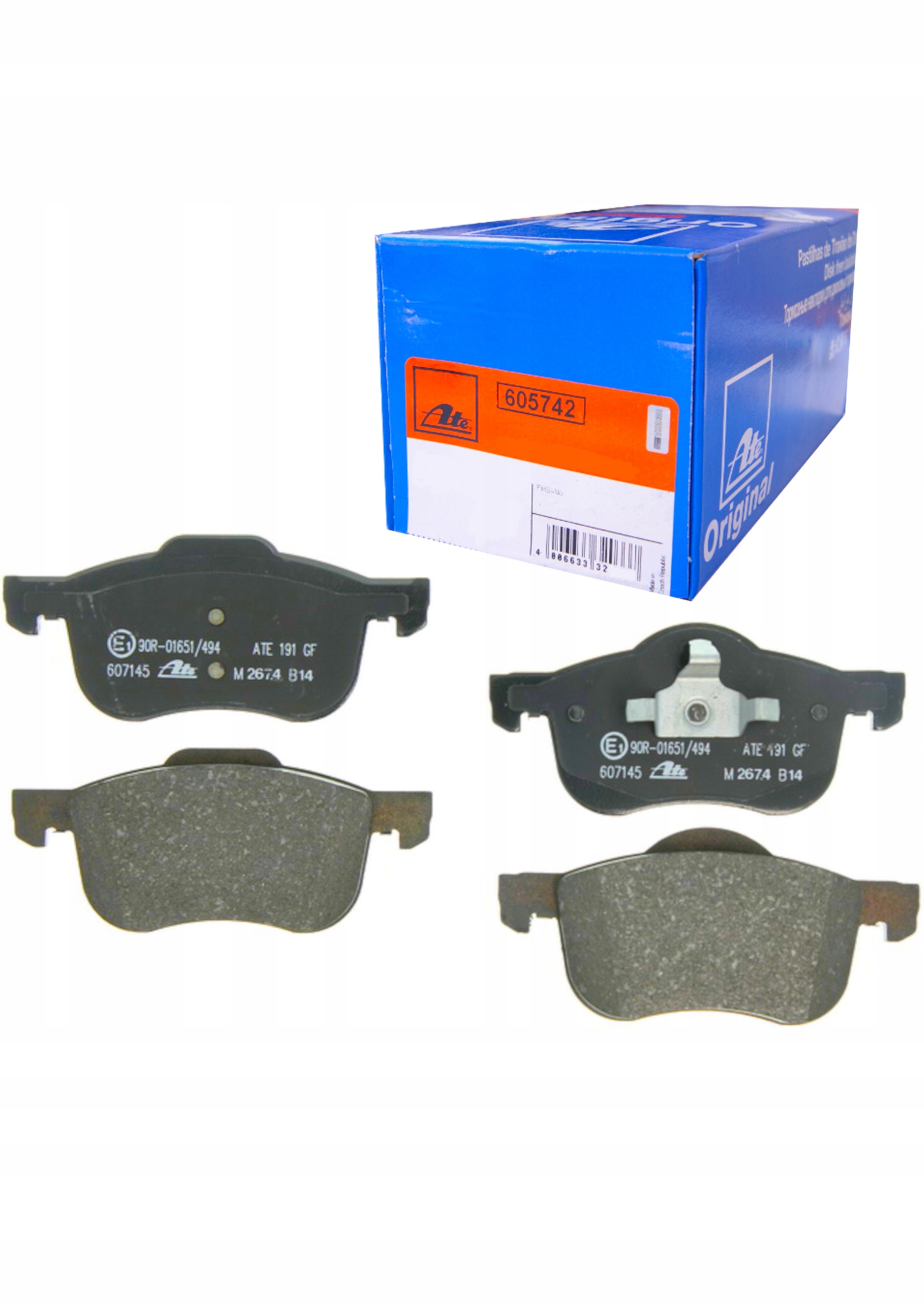 

Ate Klocki Przód Do Volvo S60 I S80 I V70 II XC70