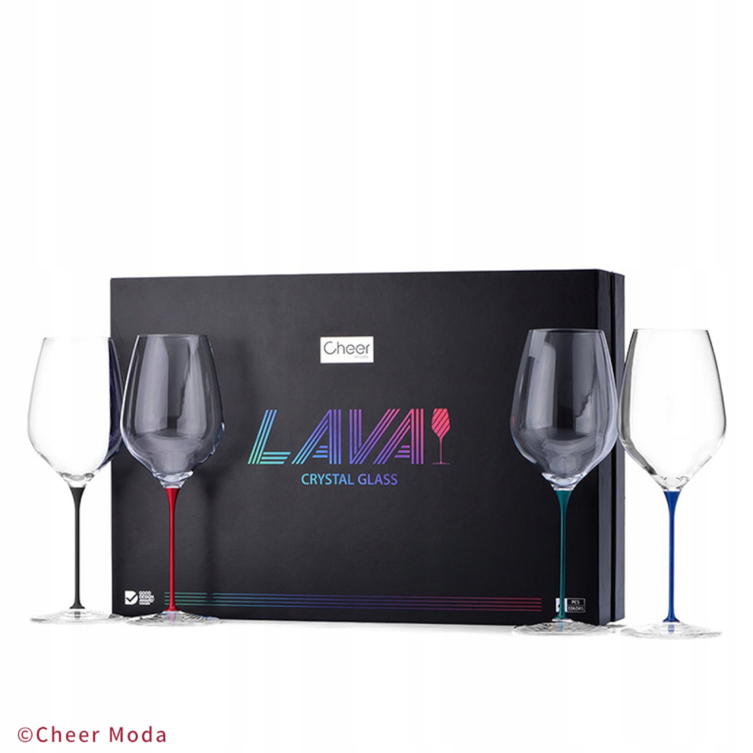 Sada sklenic na víno Lava