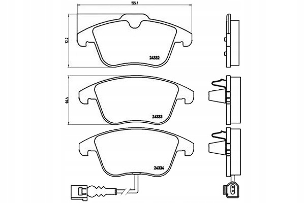 Brembo Brzdové Destičky Vw Tiguan 07- Přední Asistent řidiče #28