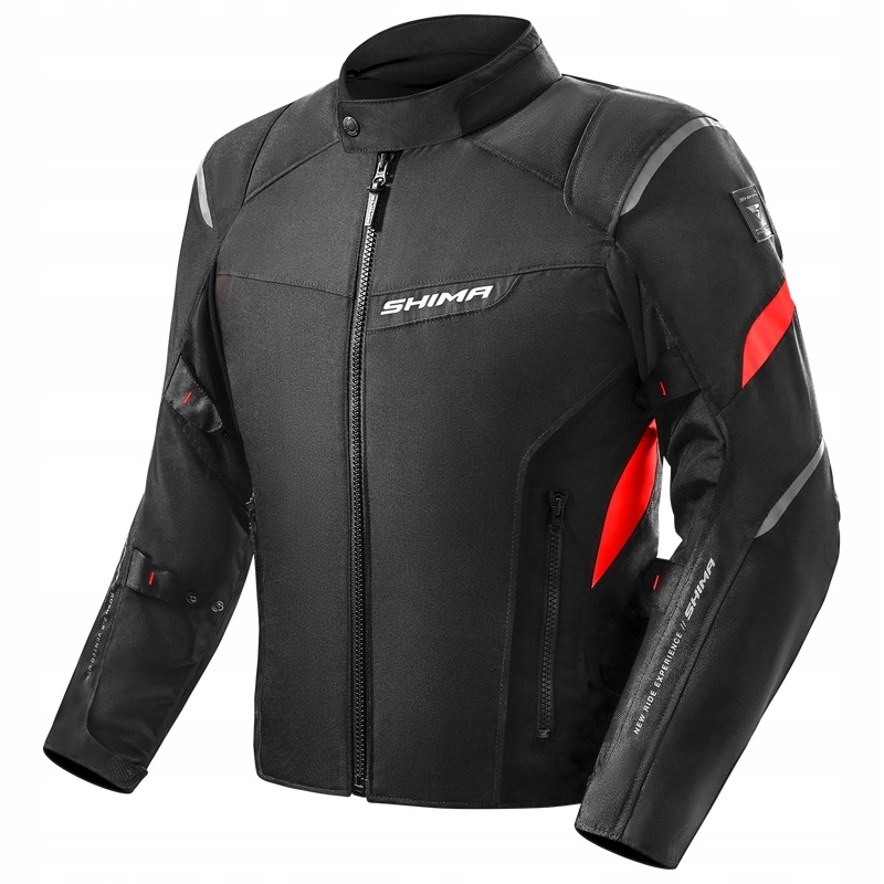 Pánska motocyklová textilná bunda Shima Rush 2.0 2 Red Darčeky