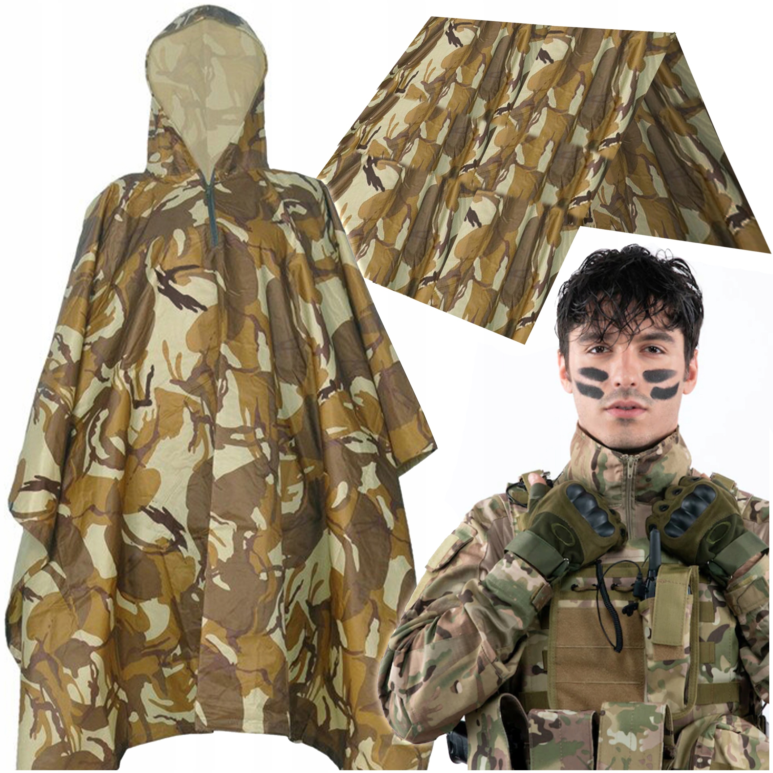 

Płaszcz Przeciwdeszczowy Peleryna Namiot Ponczo