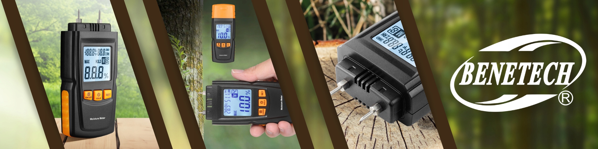 WILGOTNOŚCIOMIERZ DREWNA HIGROMETR MIERNIK WILGOTNOŚCI DRZEWA BETONU CEGŁY Szerokość 55 mm