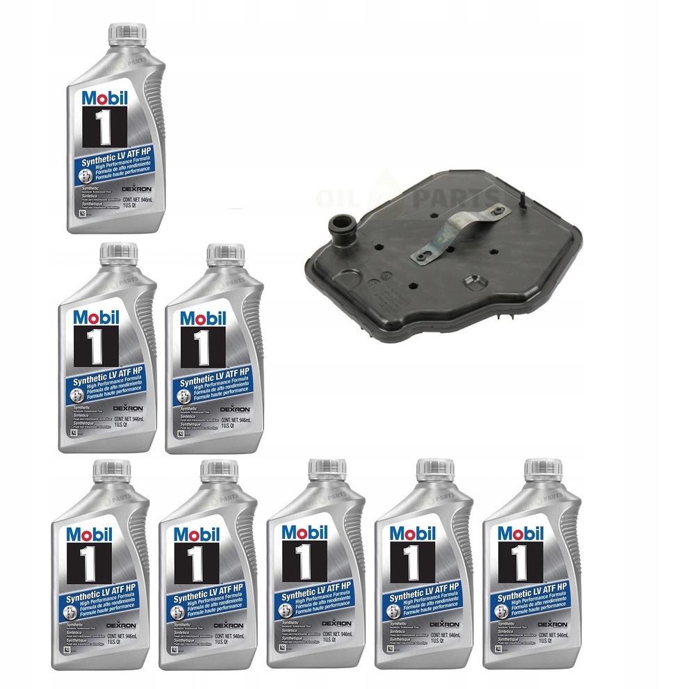 MOBIL1 LV ATF 8QUART + FILTR 8L45 8L90 CAMARO 6GEN