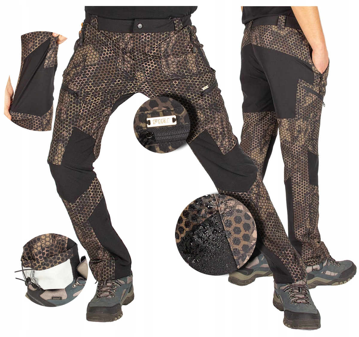 spodnie Trekkingowe męskie Turystyczne trekingowe taktyczne 46 XL Firi