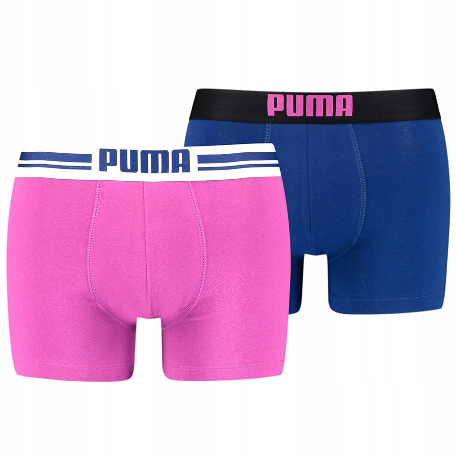 

Bokserki męskie Puma Placed Logo Boxer 2P różowe,
