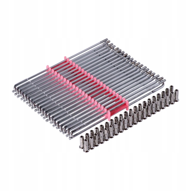 Sada 19" 220 mm chrómovaných drážok pre oceľové obruče z hliníka