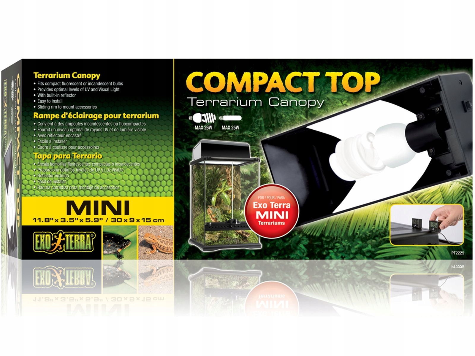 Lampa do terária Exo Terra 30 cm Svítidlo Compact Top Mini