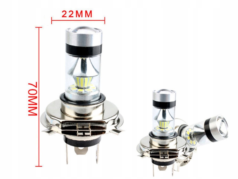 H4 LED ŻARÓWKI 9003 CSP LAMPA HB2 ŻARÓWKA 8000LM 6000K
