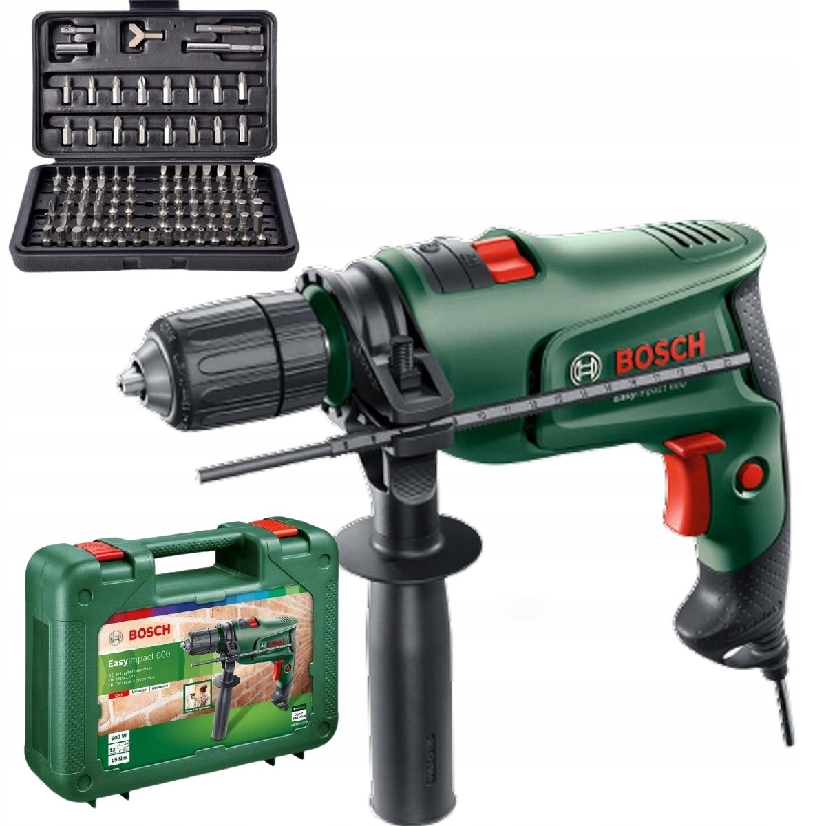 

Bosch Wiertarka Udarowa Easyimpact 600W,BITY 100el