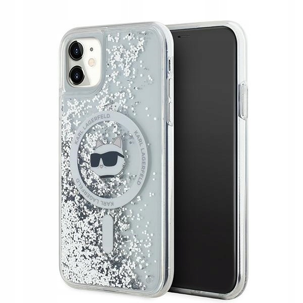 Pouzdro Karl Lagerfeld KLHMN61LGCHSGH pro iPhone 11 Xr 6.1" hardcase transparent