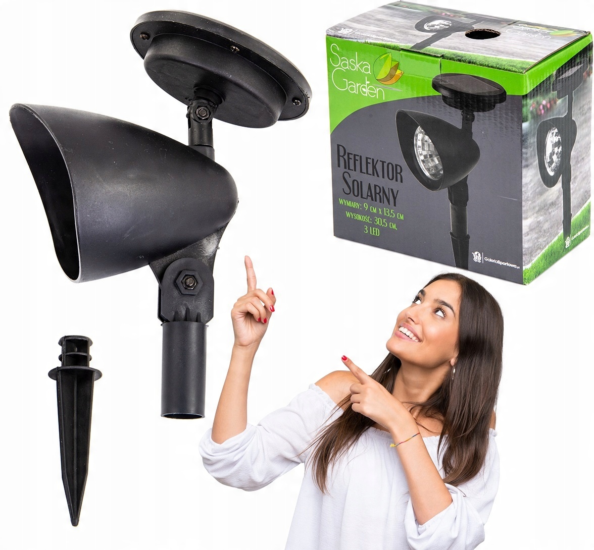 

Lampa Solarna Do Ogrodu Reflektor Ze Szpikulcem