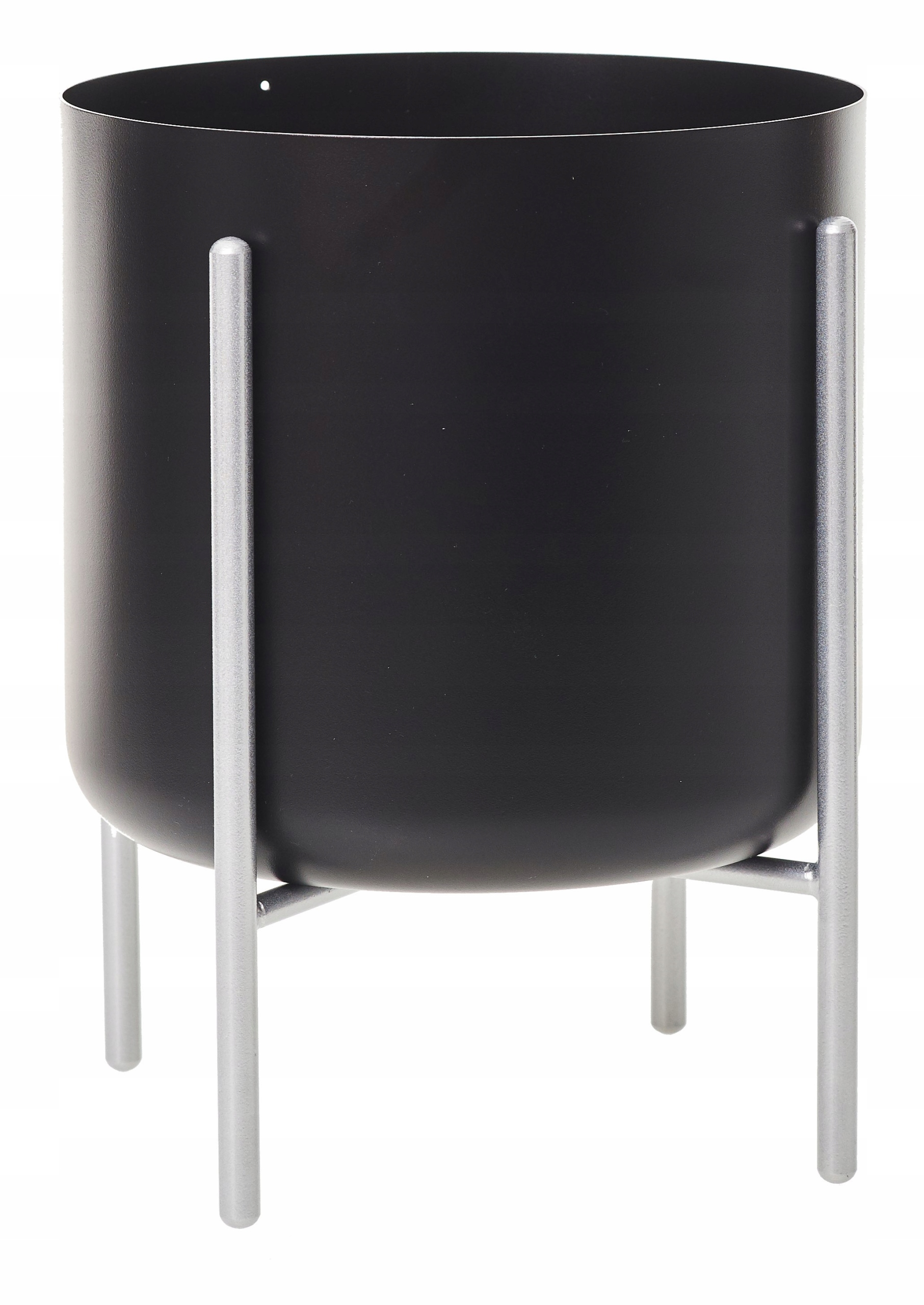 DONICZKA OSŁONKA METALOWA STOJAK NA KWIATY CZARNY