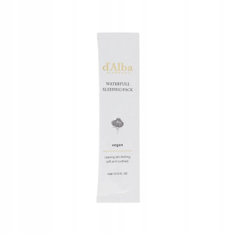 D'Alba Waterfull Vegan Sleeping Pack Celonoční maska 4 ml 1 ks