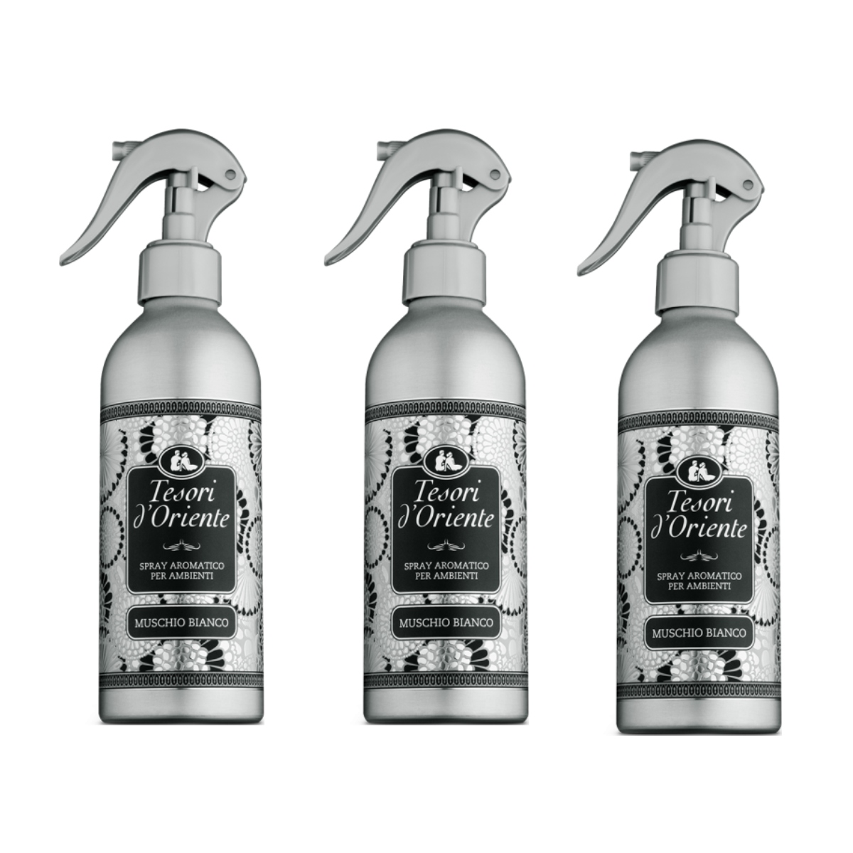 Levně Tesori Muschio Bianco Pižmo 3x osvěžovač vzduchu sprej 250 ml