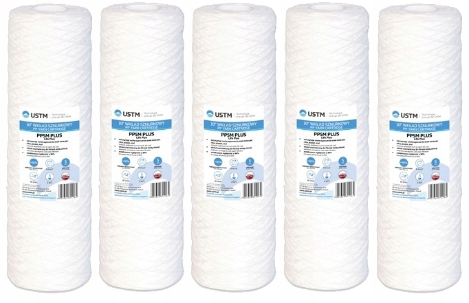 

5x Filtr wkład sznurkowy 10'' 20 Mikron najgrubszy