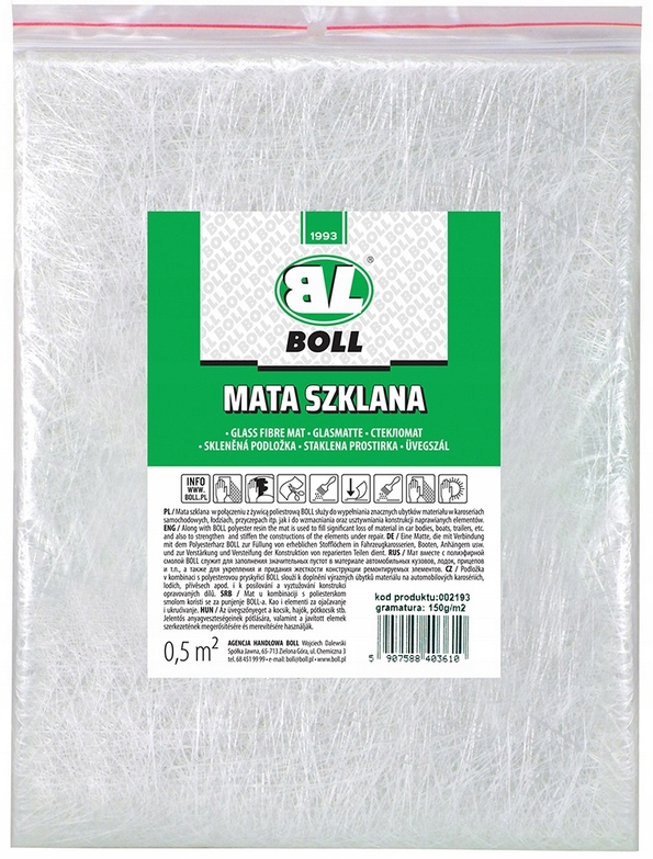 BOLL ZESTAW NAPRAWCZY MATA + ŻYWICA UTWARDZACZ 1KG Producent Boll