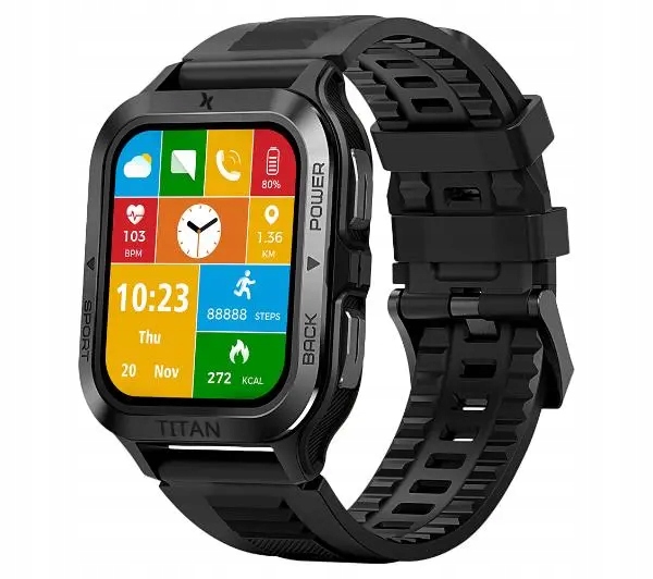 Smartwatch Maxcom FW67 Titan Pro 55mm IP68 Grafitowy