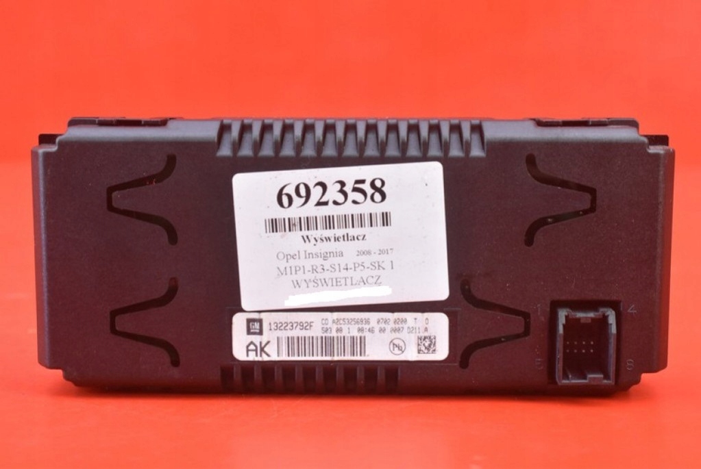 display 13223792F OPEL INSIGNIA A 08-17