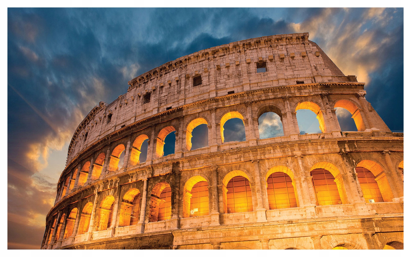 Fototapeta Koloseum Řím architektura vinyl 416x254 Historie a umění lepidlo