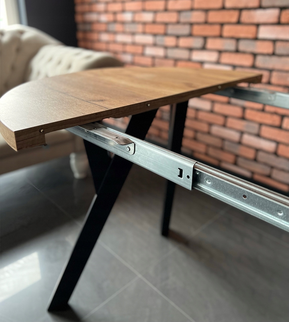 Stół Okrągły PERO 110/210 rozkładany KUCHNIA SALON Wysokość mebla 75 cm