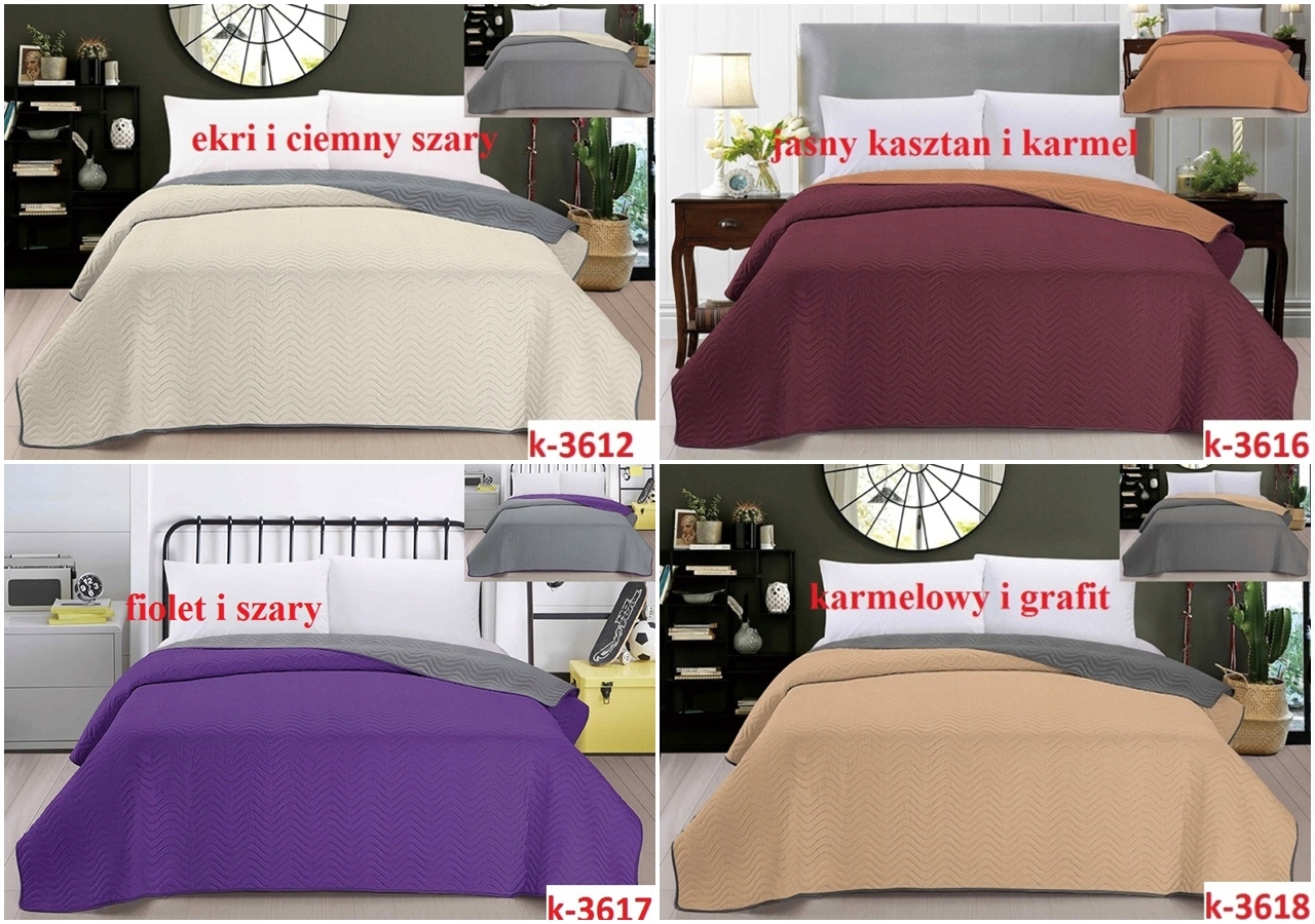 NARZUTA 220x240 na łóżko narzuty dwustronna kapa Rodzaj narzuta
