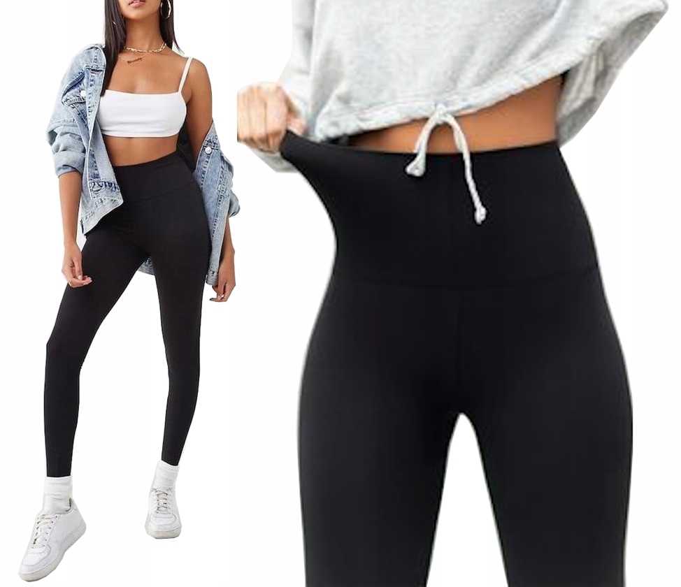 

Wygodne Kobiece Legginsy getry Wyszczuplający Pas