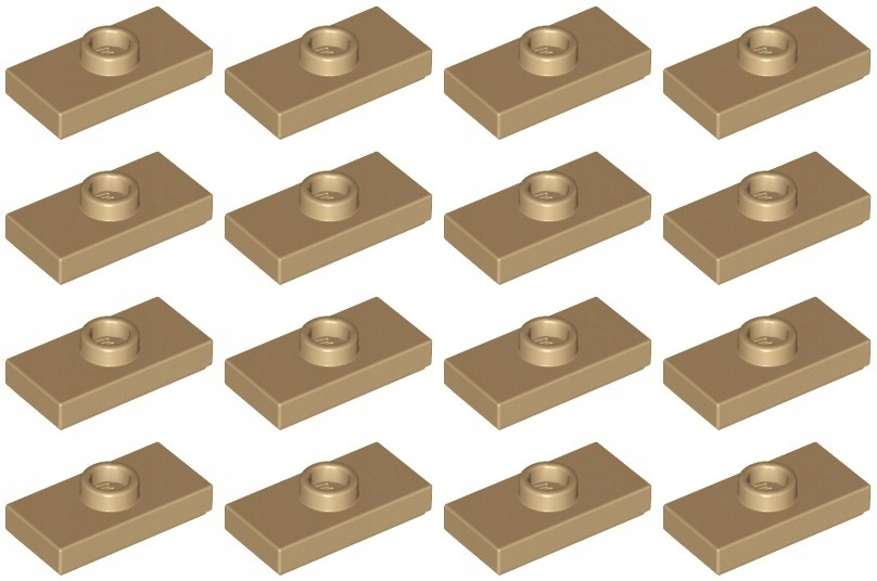 

Lego 15573 Płytka 1x2 piaskowa ciemna (5g) 16 szt