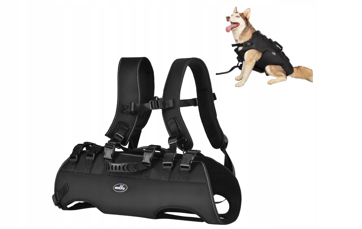 Wakytu Torba Dla Małych Psów Plecak Ratunkowy Czarny S