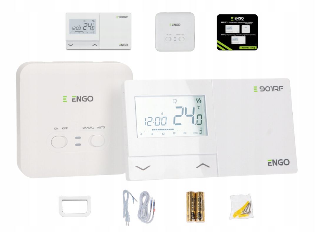 Regulator bezprzewodowy termostat Engo E901RF
