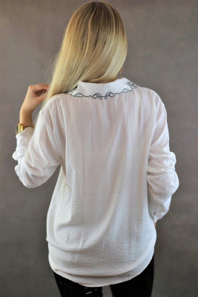 Koszula Damska Cienka Bawełniana Haft Rozmiar XL Rozmiar XL