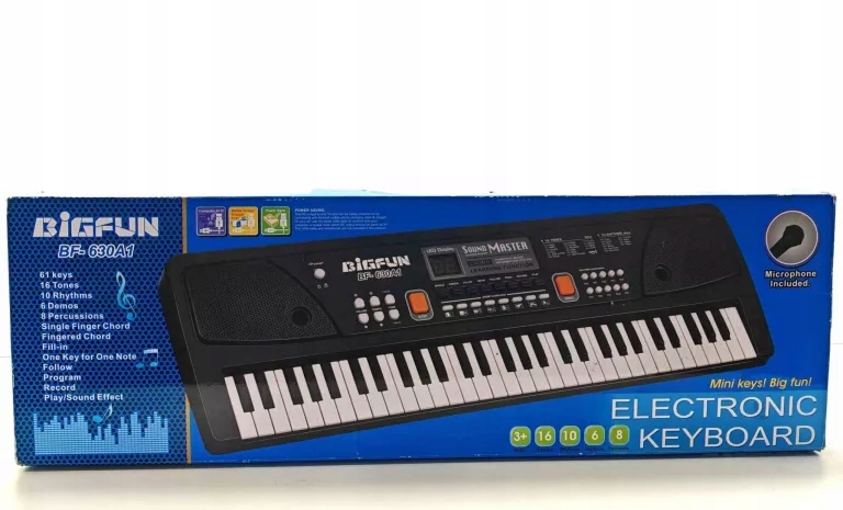 KEYBOARD BIGFUN BF-630A1 PUDELKO STAN IDEALNY