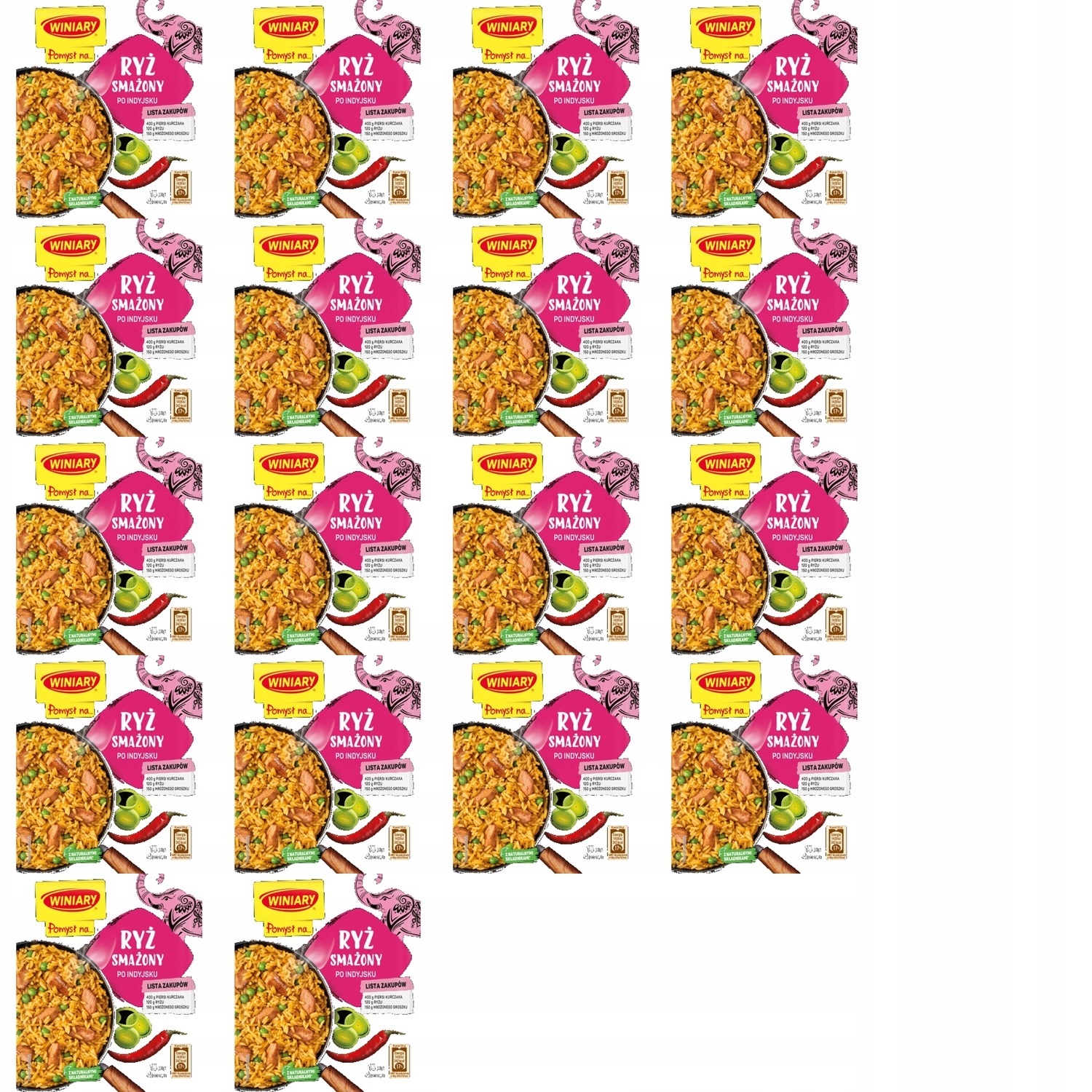 18 x 31 g Winiary nápad na... smažená rýže po indickém Kartonu