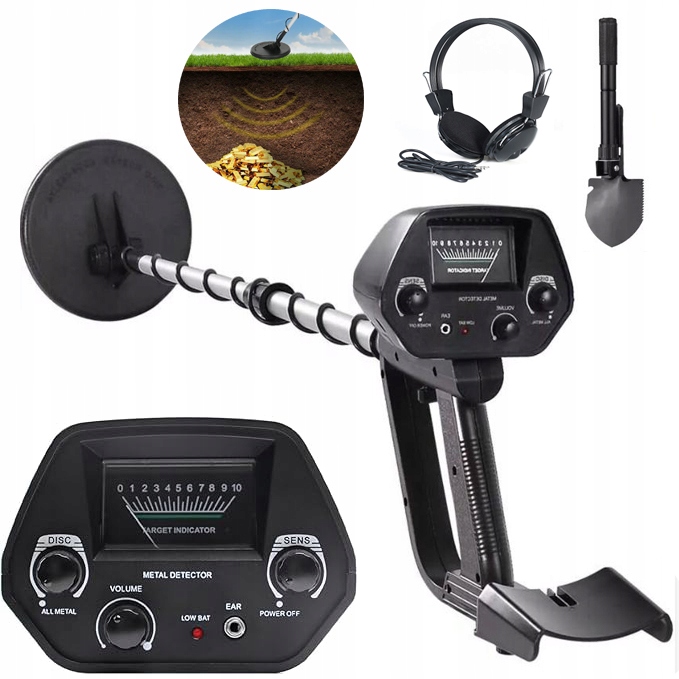 Profesionální Detektor Kovů Na Zlato, Stříbro A Mince, Vodotěsný 7"