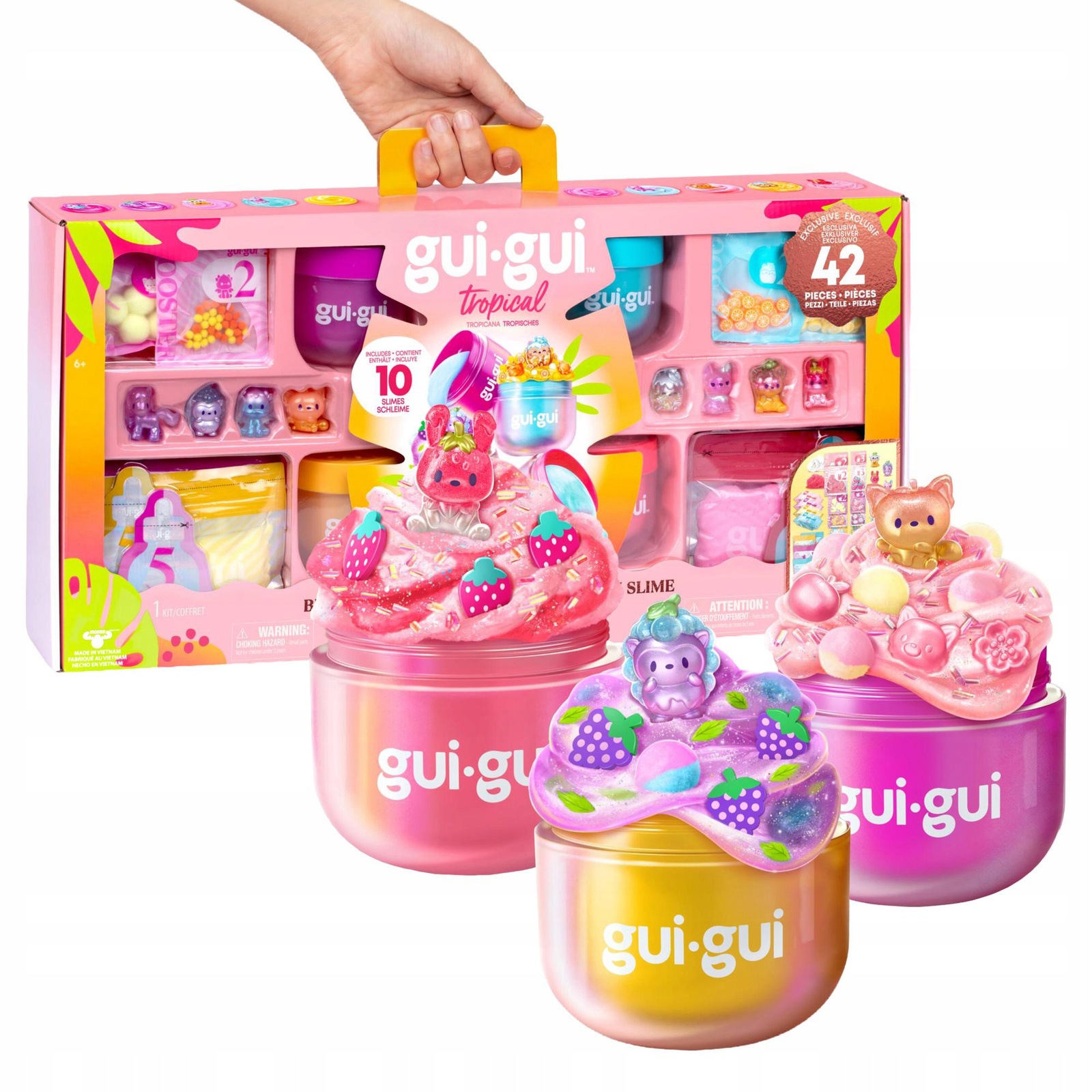 Duży Zestaw XXL Gui Fui Slime z figurkami Zestaw Kreatywny Masa Plastyczna
