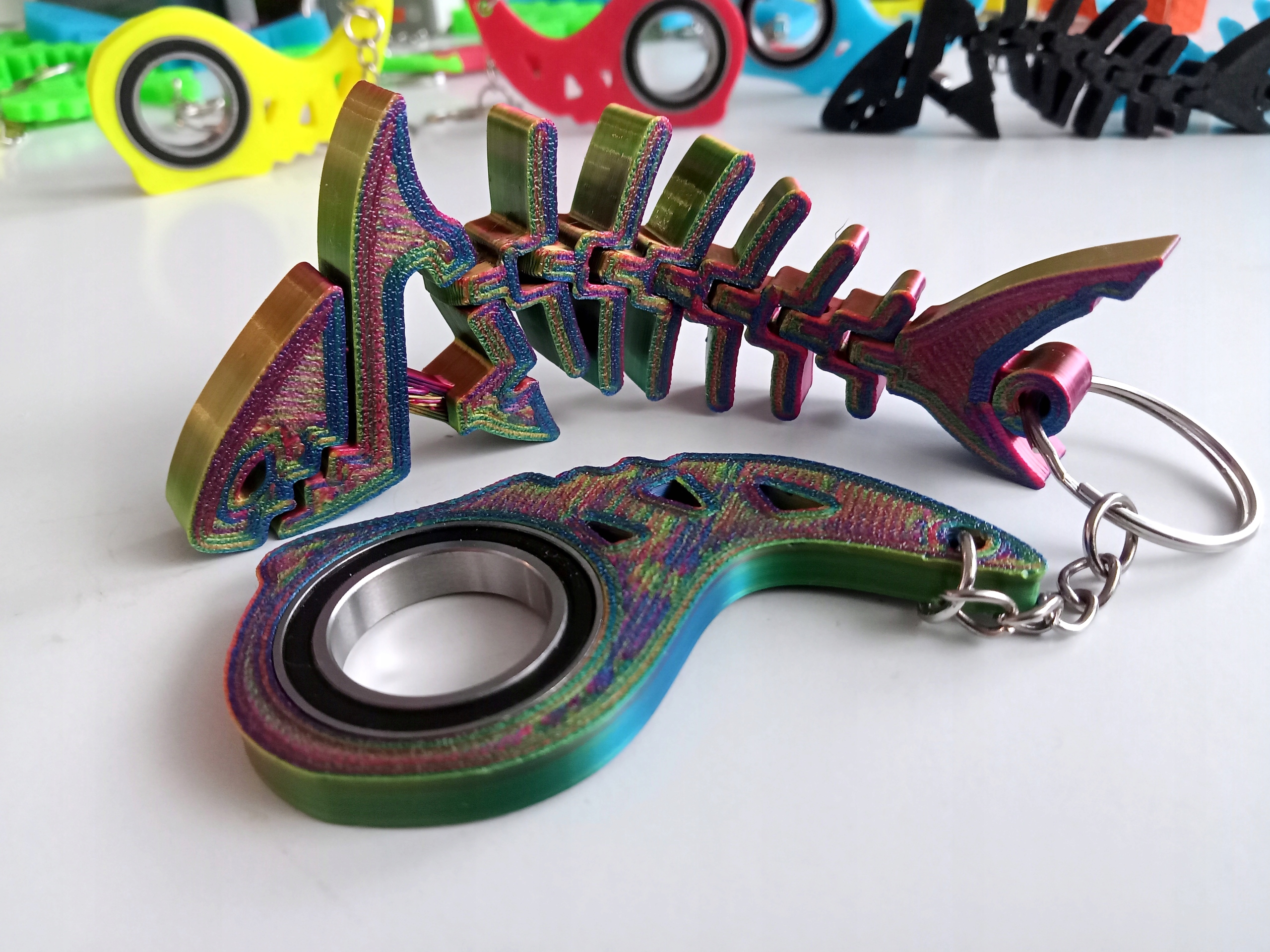 Keyspinner Keyrambit + Rekinek TikTok Key -MIDNIGHT brelok Marka inna