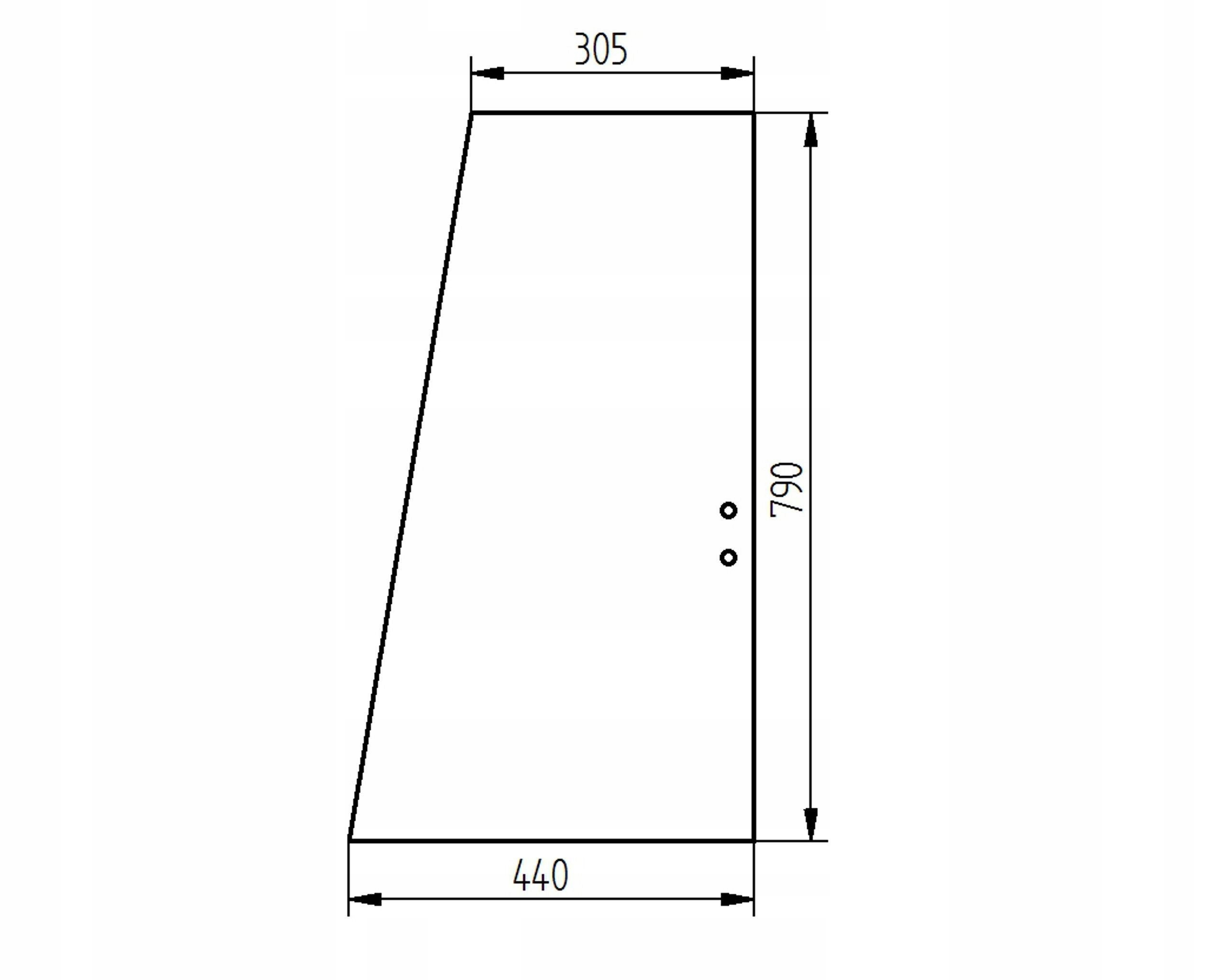 sklo bagr Cat dveře horní zadní 383-5582