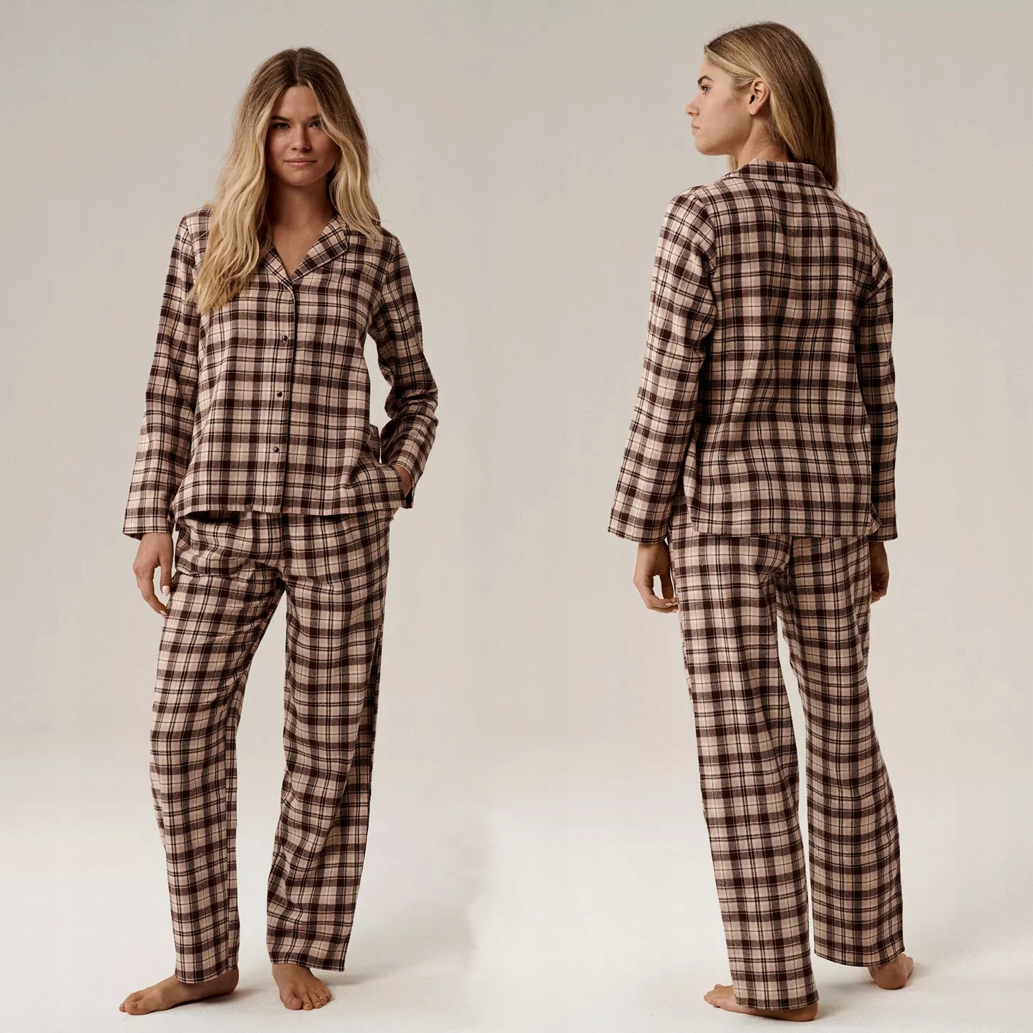 Dámské Pyžamo Atlantic NLP505/BRO/BEZ/ECR/L