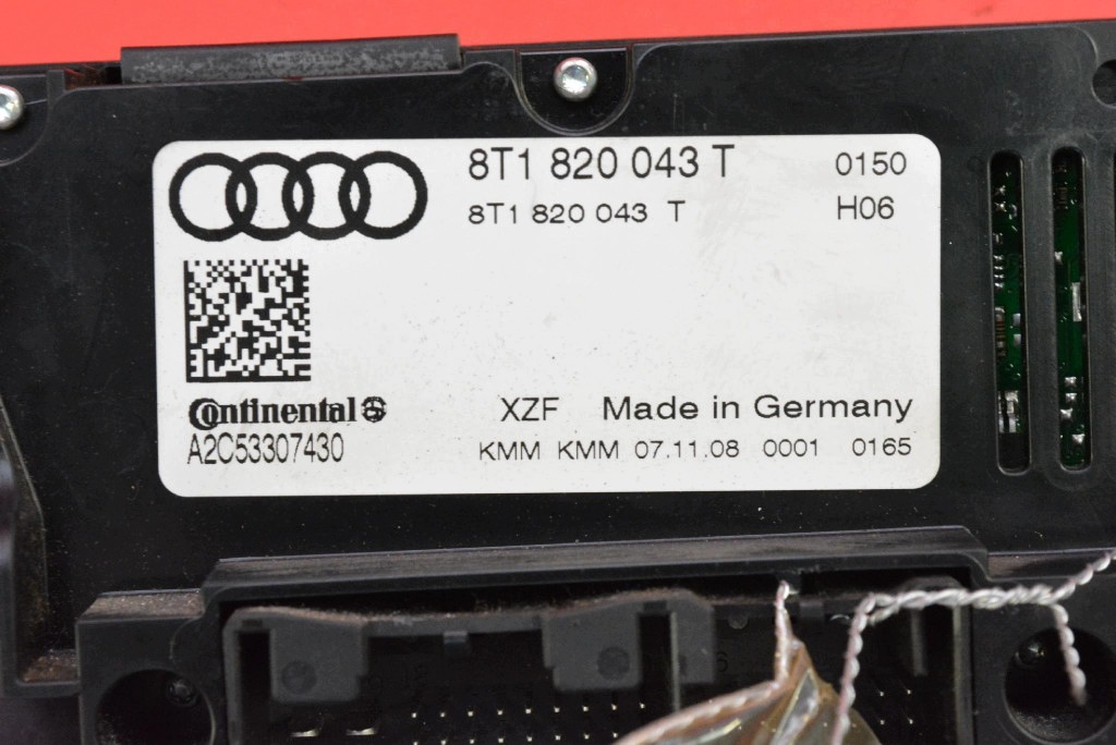 control panel air conditioning devices KLIMY 8T1820043T AUDI A4 B8 07-11