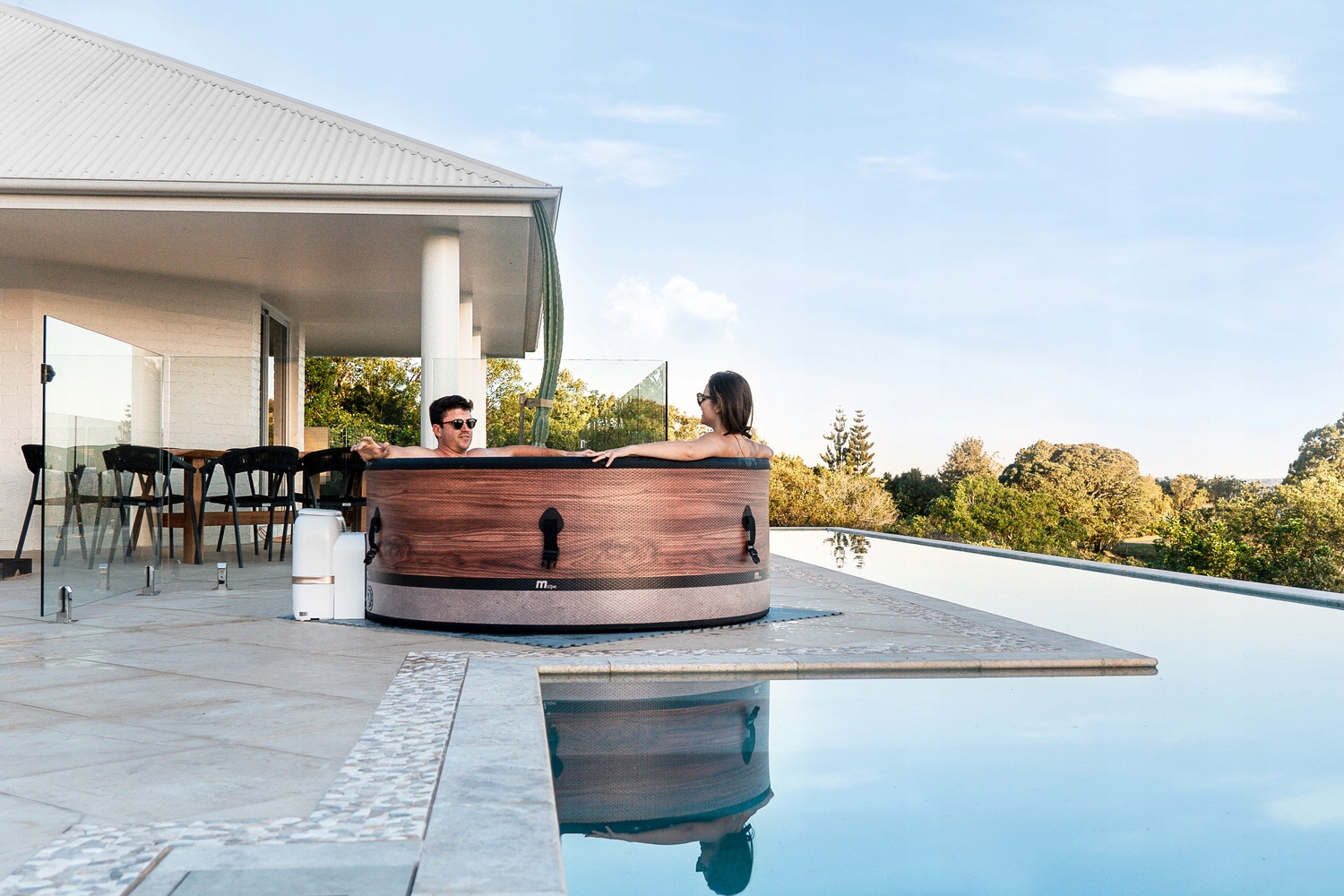 SPA Z HYDROMASAŻEM DUET MSpa DMUCHANE 6os.OZON WIFI UVC 6 OSOBOWE 2024 Wfi Producent MSpa