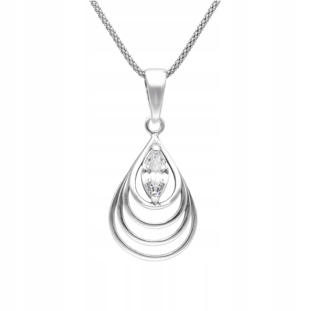 Stříbrný přívěsek s kubickou zirkonií elegantní dámské šperky stříbro 925