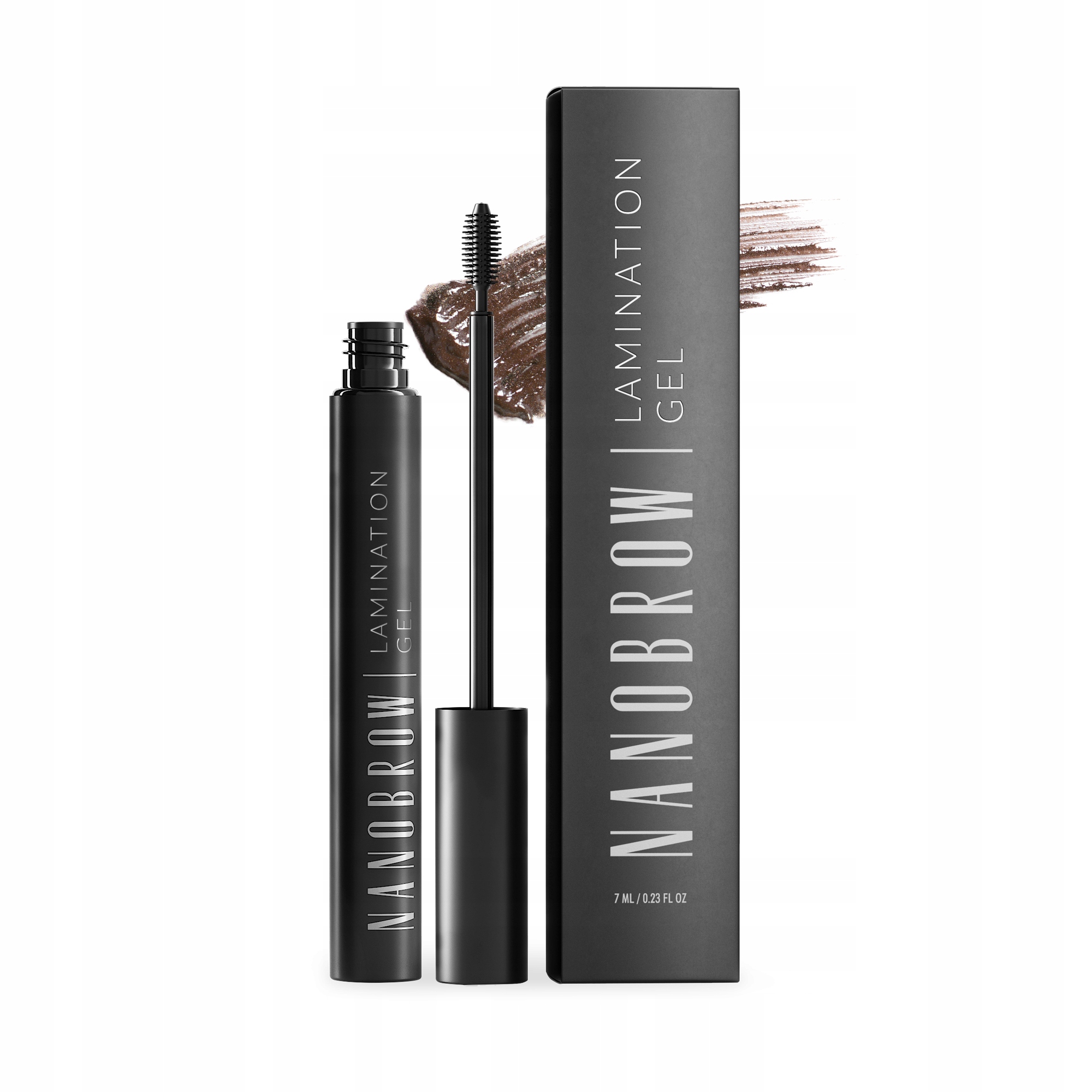 Nanobrow Laminační gel Hnědý 7 ml