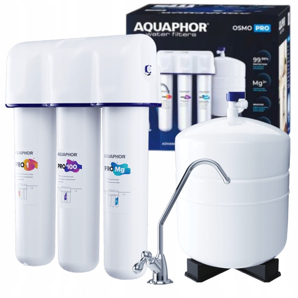 Aquaphor Filtr reverzní Osmózy Osmo Pro 100 zabíjí Bakterie a mineralizuje