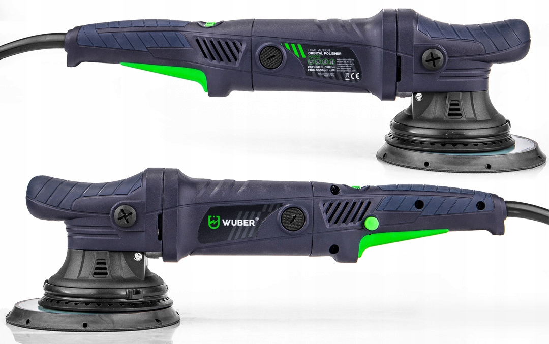 POLERKA SAMOCHODOWA MIMOŚRODOWA OSCYLACYJNA Z REGULACJĄ + GĄBKA POLERSKA System mocowania materiału ściernego mocowanie na rzepy