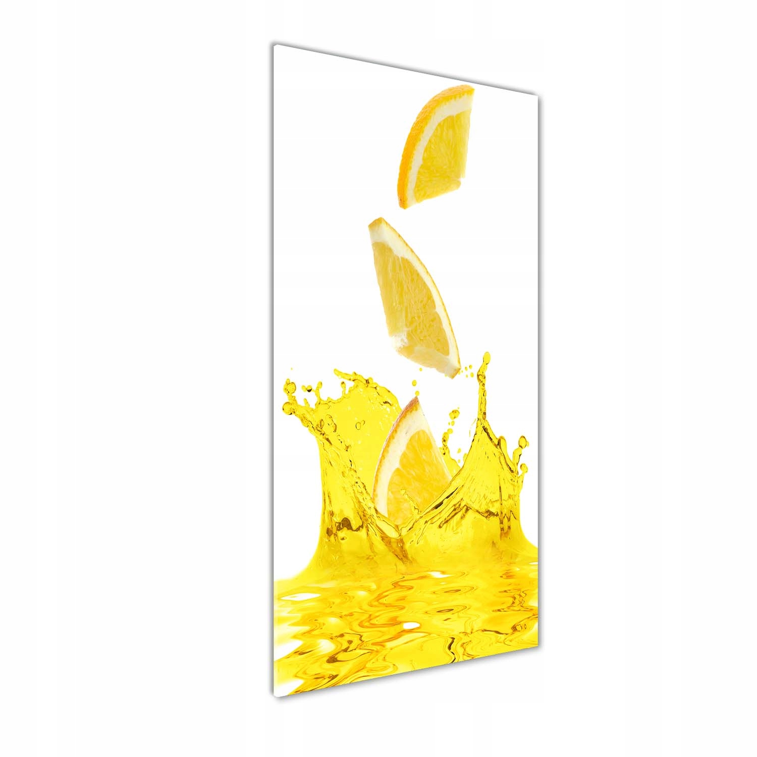 

Foto obraz szkło hartowane Cytrynowy sok 50x125 cm
